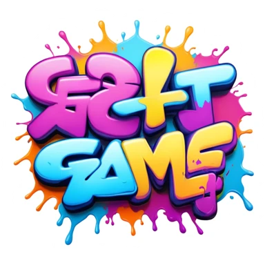 graffiti of the words Get outta my game  sticker