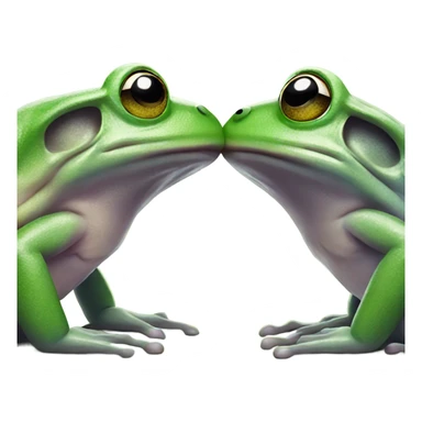 Frogs making out sticker
