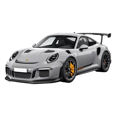 Porsche GT3RS - Porsche (Model Year: 2021) (Iconic colour: Grey and Black) sticker