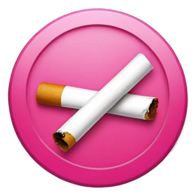 Pink no smoking sign  sticker