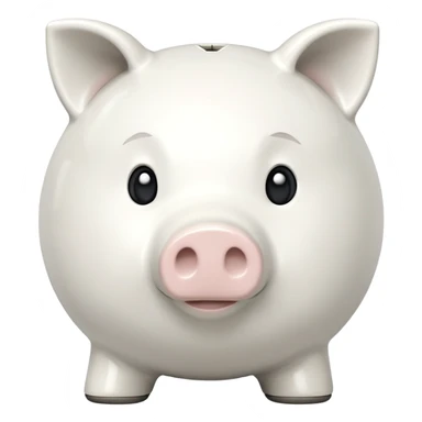 white piggy bank sticker