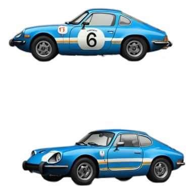 alpine a110 1972 sticker