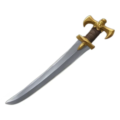 RuneScape scimitar sticker