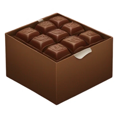 box of chocolates sticker