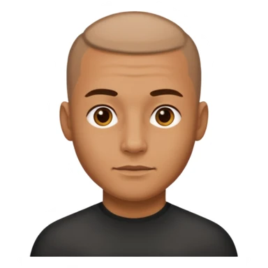 Gözlük yok sağ taraf saç kesimi sıfır sticker