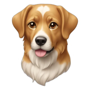 Maison sur un chien sticker