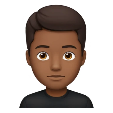 Alvin Aliey Jr with dark brown hair sticker