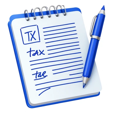 Tax learning note sticker