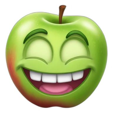 trollface apple artstyle sticker