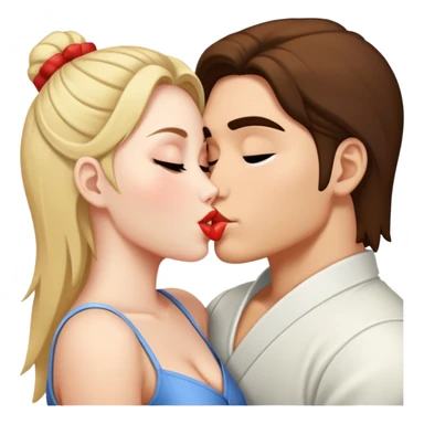 Tanzero Kamado kisses Nadzuka sticker