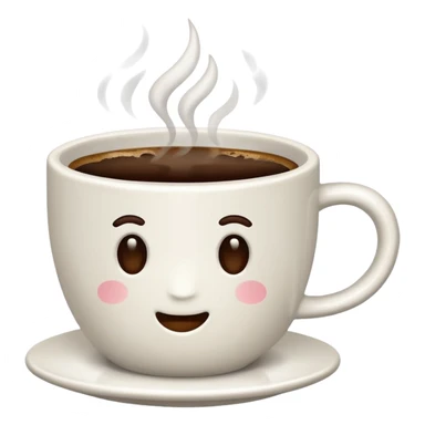 A coffee cup sticker