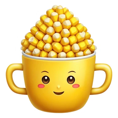 Corn in a cup sticker