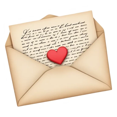 carta de papel mensagem de amor  sticker