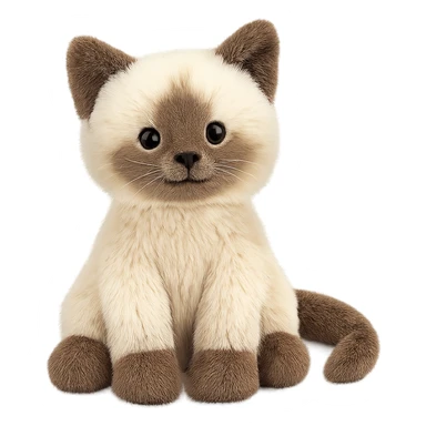 cute ragdoll kitten jellycat plushie sticker