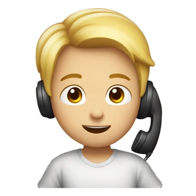 niño hablando por telefono sticker