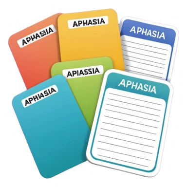 Aphasia patient cards sticker