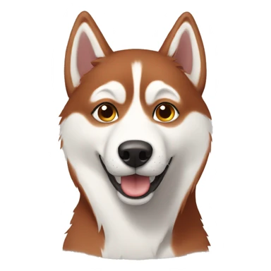 Red husky sticker