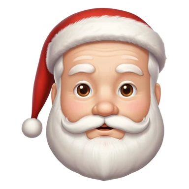Santa Claus face sticker