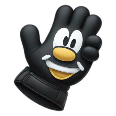 mickey mouse glove thumb up sticker