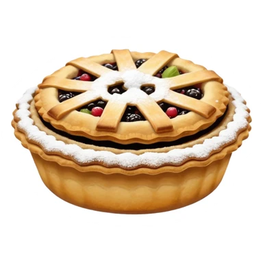 Christmas mince pie sticker