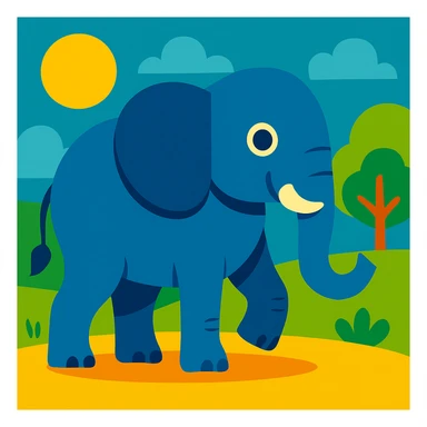 Elephant sticker
