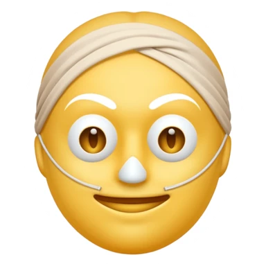 Eu quero um emoji😔 a segurar uma mascara🙂 sticker