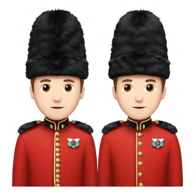 two male british guards sticker