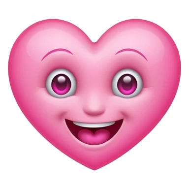 Laughing heart eyes sticker