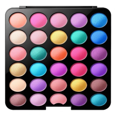 Glitter makeup palette sticker