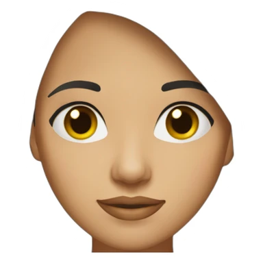 woman-with-dark-straight-hair-and-hazel-eyes sticker