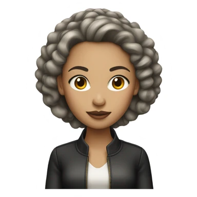 stylish light-skin female  sticker