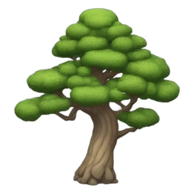 stone pine tree sticker