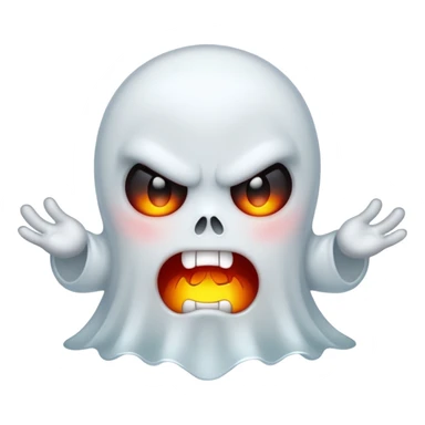 cute ghost angry sticker
