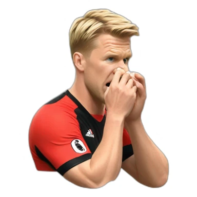 Eddie Howe biting nails sticker