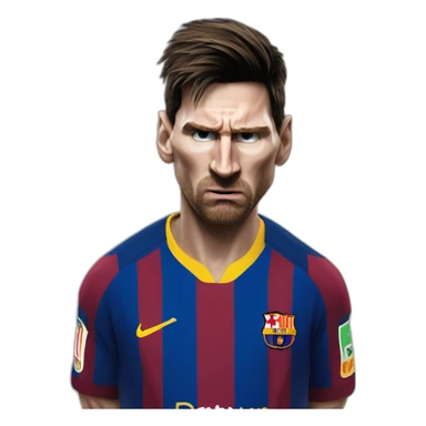 LIONEL MESSI ANGRY sticker