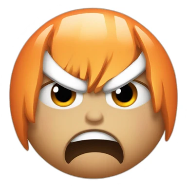 Angery tangerine sticker