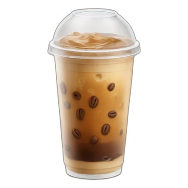 dome lid iced coffee sticker