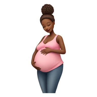 Pregnant barbie with doula sticker