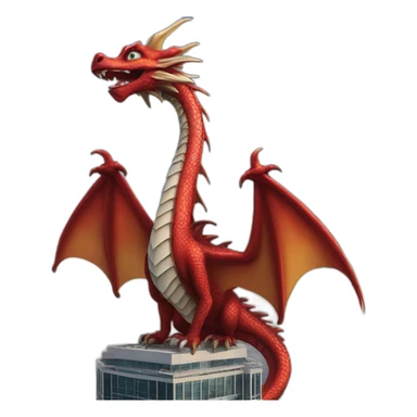 dragon on burj khalifa sticker