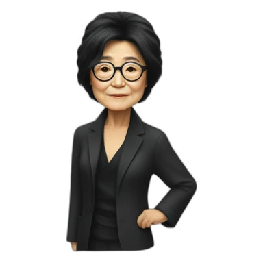 yoko ono sticker