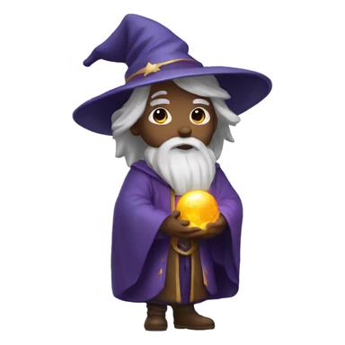 wizard with a halo sticker