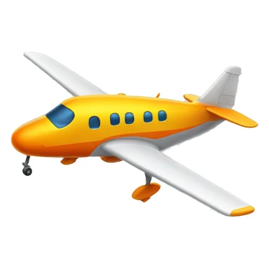 orange and yellow flyig plane sticker