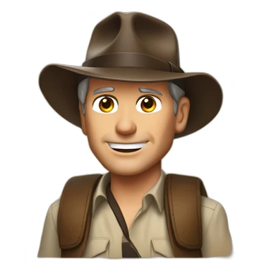Harrison Ford as Indiana Jones sticker