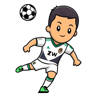 cristiano ronaldo soccer player sticker