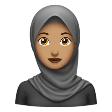 Hijab women sticker