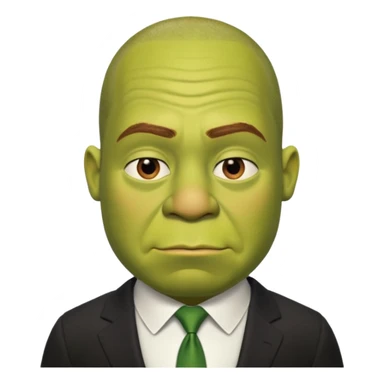 shrek as a jeff bezos sticker