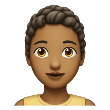 Fille sous un burrau sticker