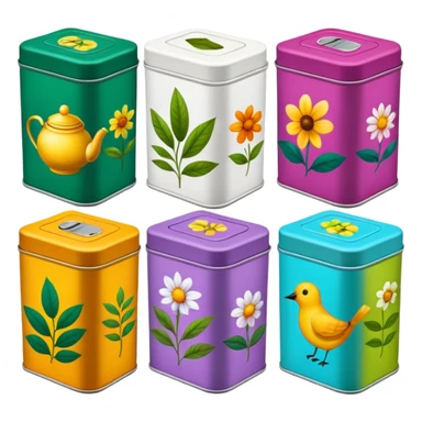 Herbal Tea Tins sticker
