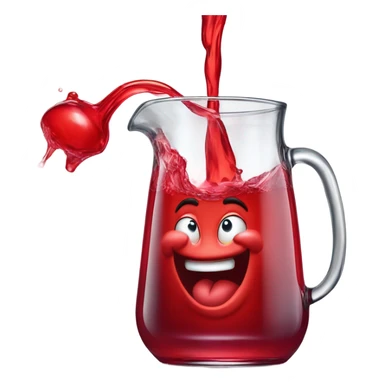 The Kool-Aid man pouring a glass of kool-aid sticker