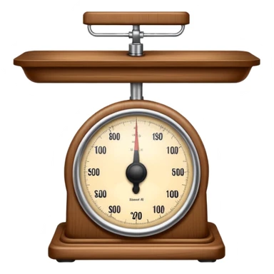 Make a weighing scale emoji in color brown sticker